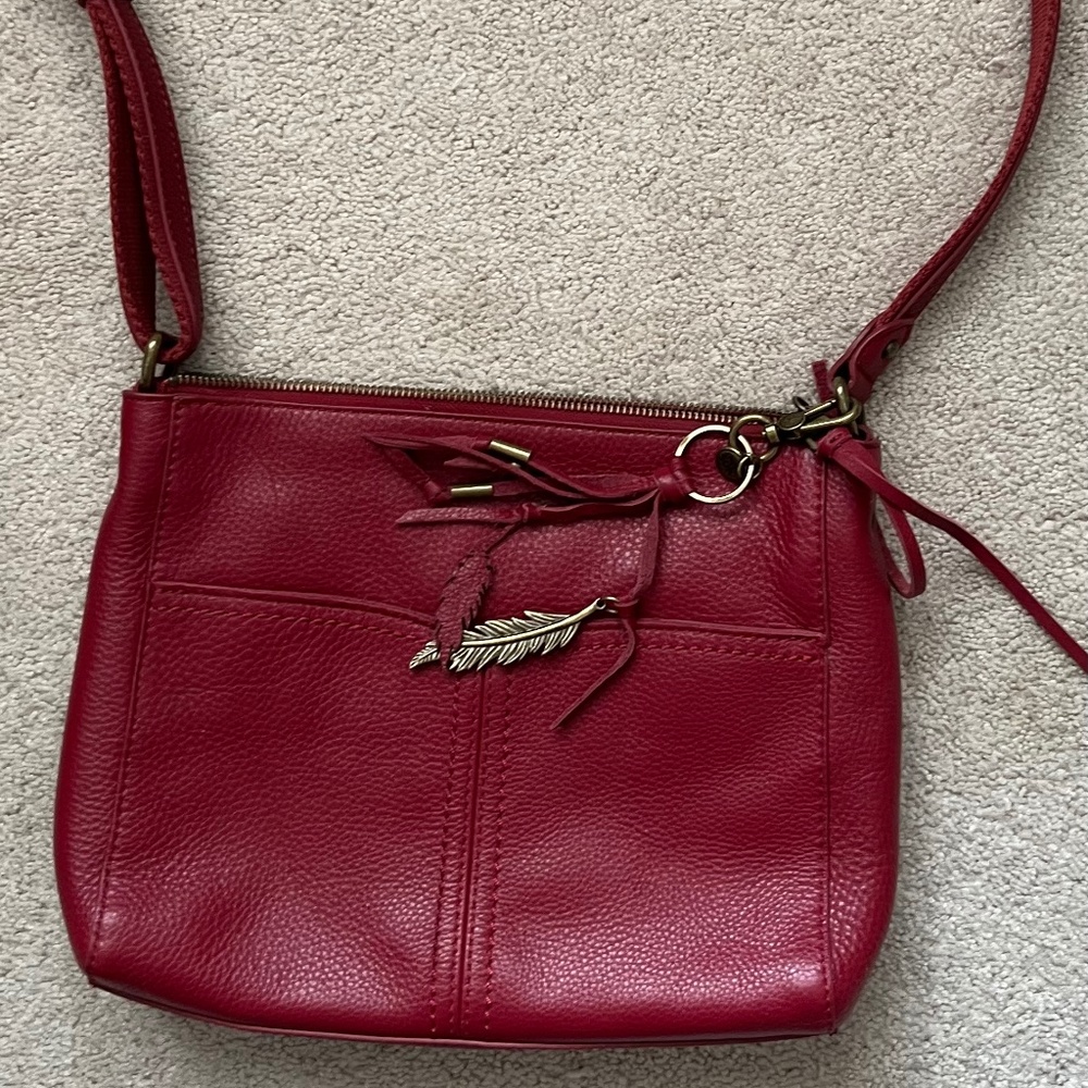 The Sak red leather bag